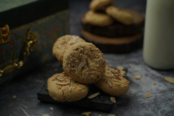 Desi Ghee Badam Cookies